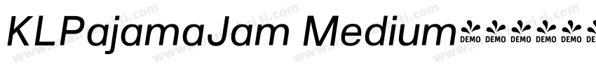 KLPajamaJam Medium字体转换